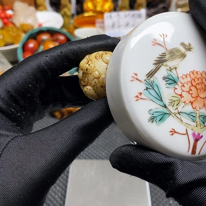瓷片瓷器瓷片 摆件1个