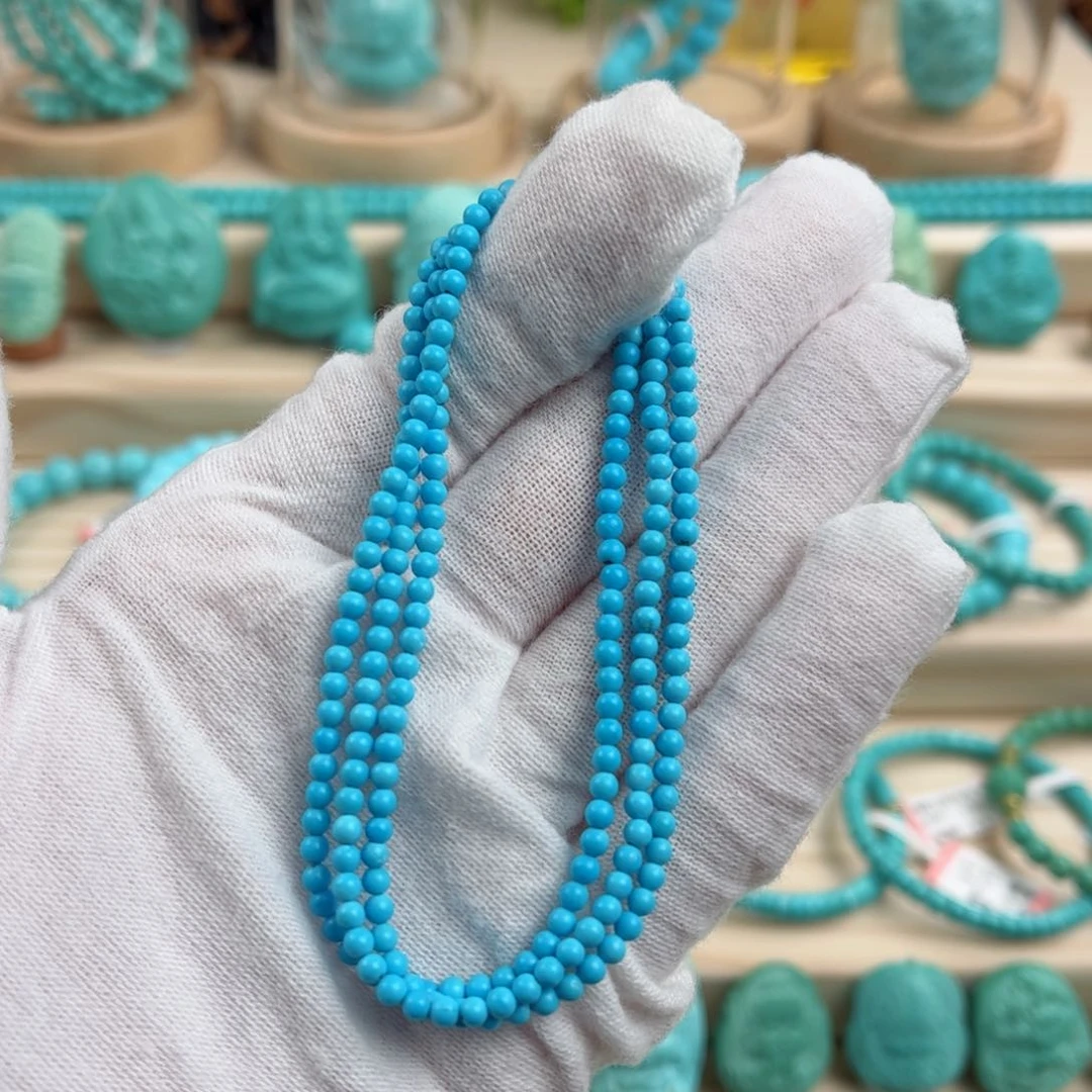 未镶嵌绿松石尺寸3mm