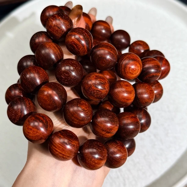 【伟伟鉴定】小叶紫檀圆珠手串18（爆满星）老家具料多样性发货一件