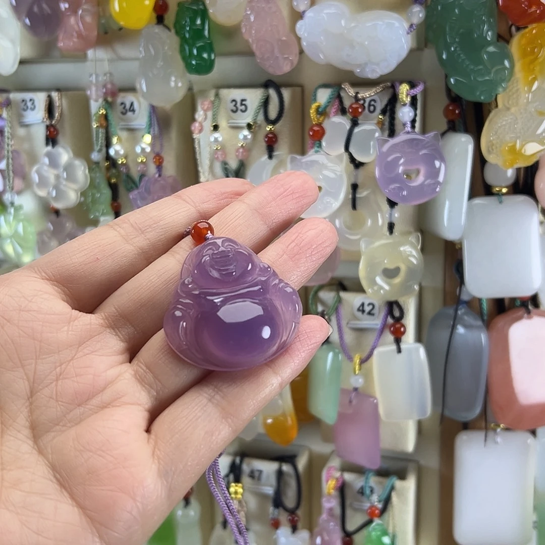 幸***橘玛瑙/玉髓未镶嵌颈饰