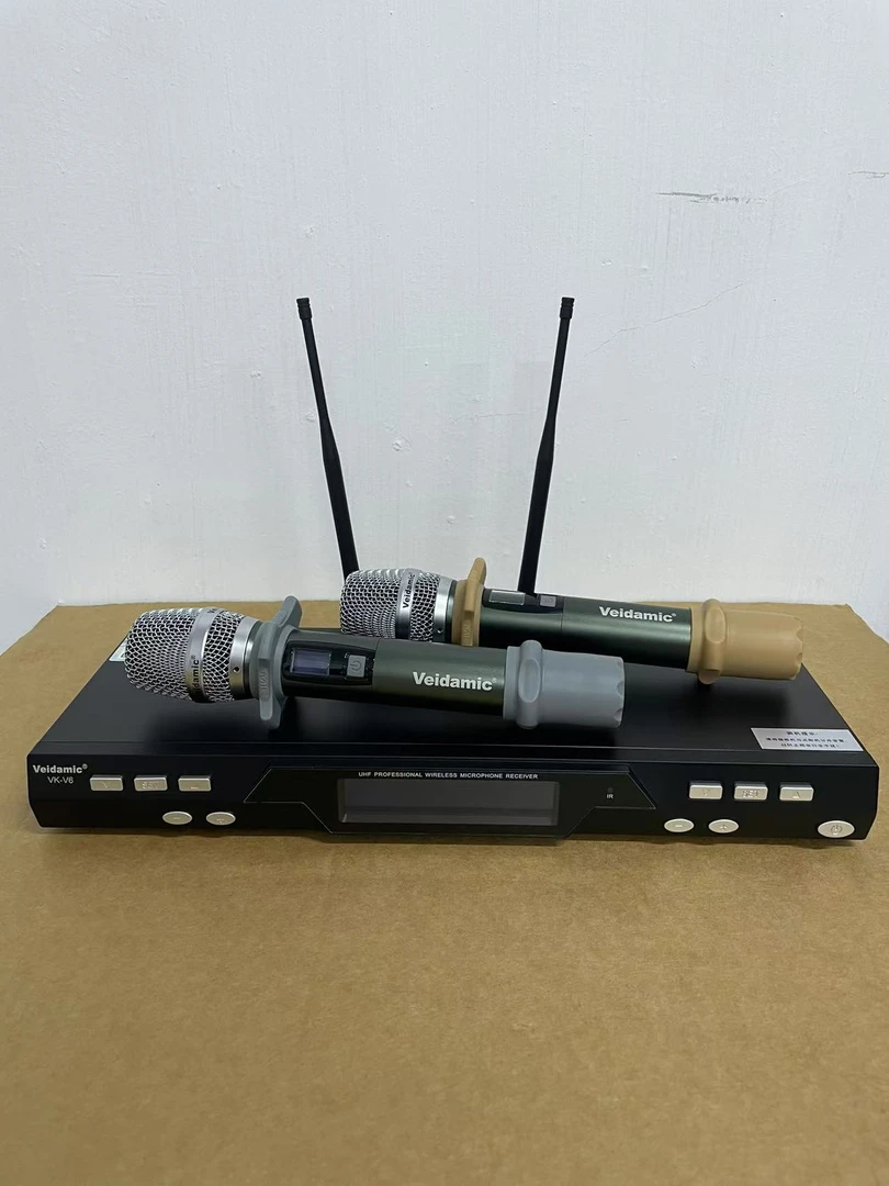 正品威达Veidamic一拖二无线麦克风U段调频家庭KTV包房会所话筒