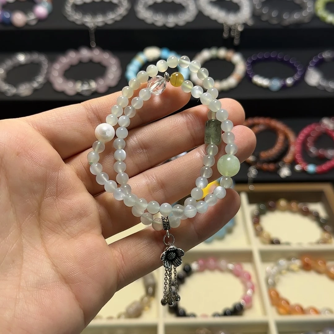 水晶手链未镶嵌白月光手链