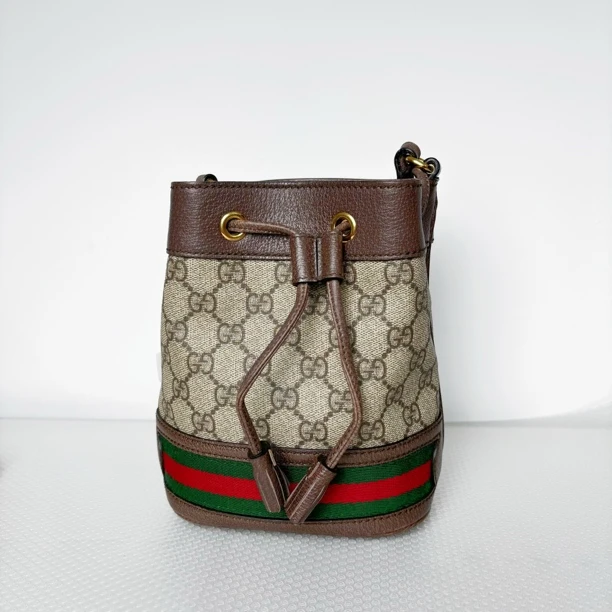 95新 GUCCI/古驰 Gucci Ophidia迷你水桶包95新煜橦奢品
