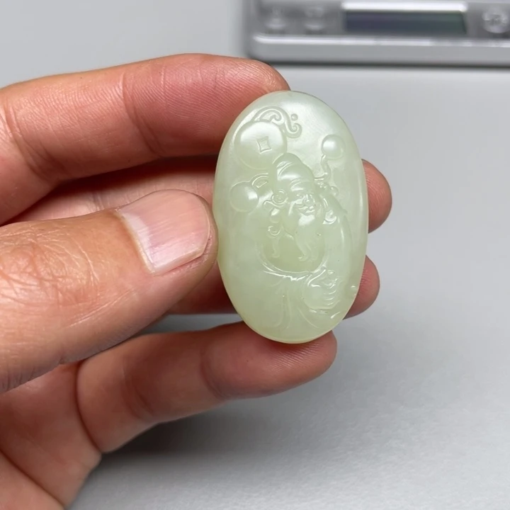 和田玉吊坠(不含链)未镶嵌真****！