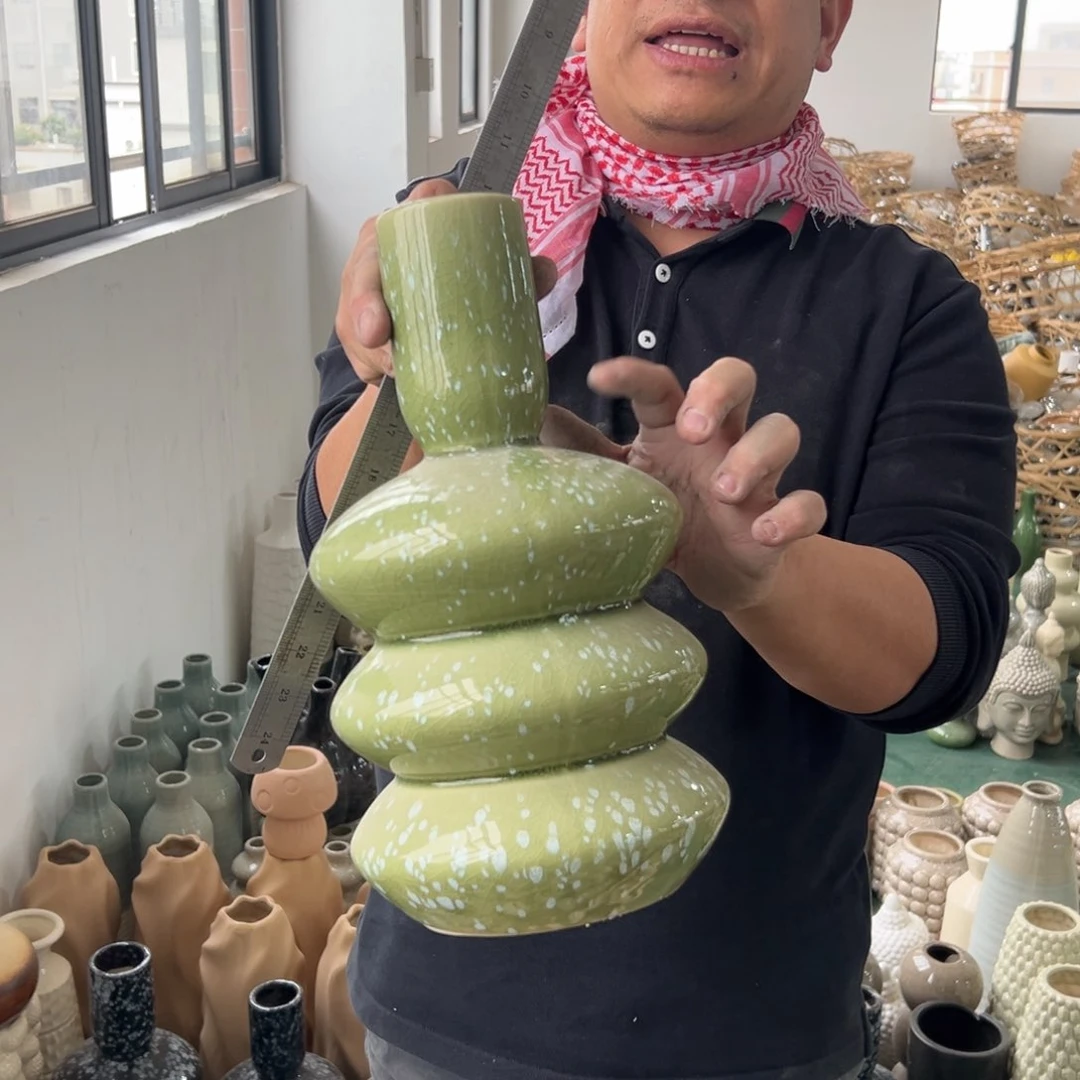 摆件1 号高中低温陶瓷瓶（部分微瑕）