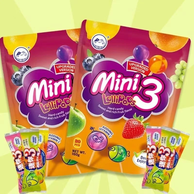 【一大袋20支】维C夏天酸甜品质水果棒棒糖富含维生素糖果儿童零食