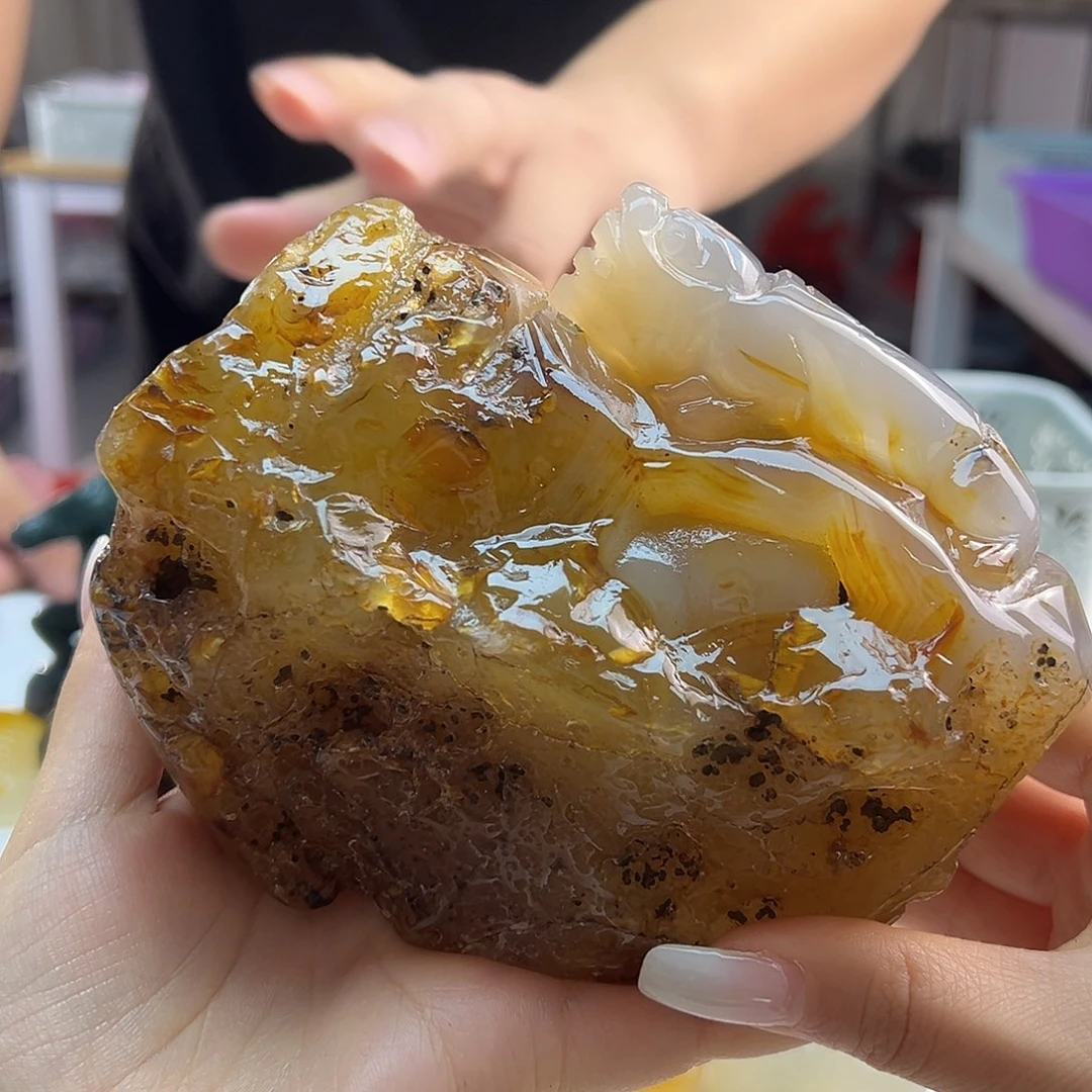 玛瑙/玉髓未镶嵌吊坠(不含链)