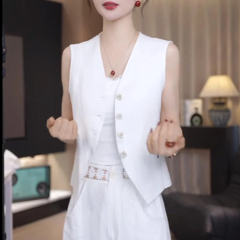 法式小众休闲风蕾丝拼接马夹女2025夏季新款外穿通勤高级感外套女