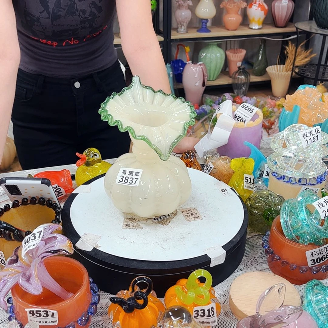 3837小瑕 家悦花器摆件不完美