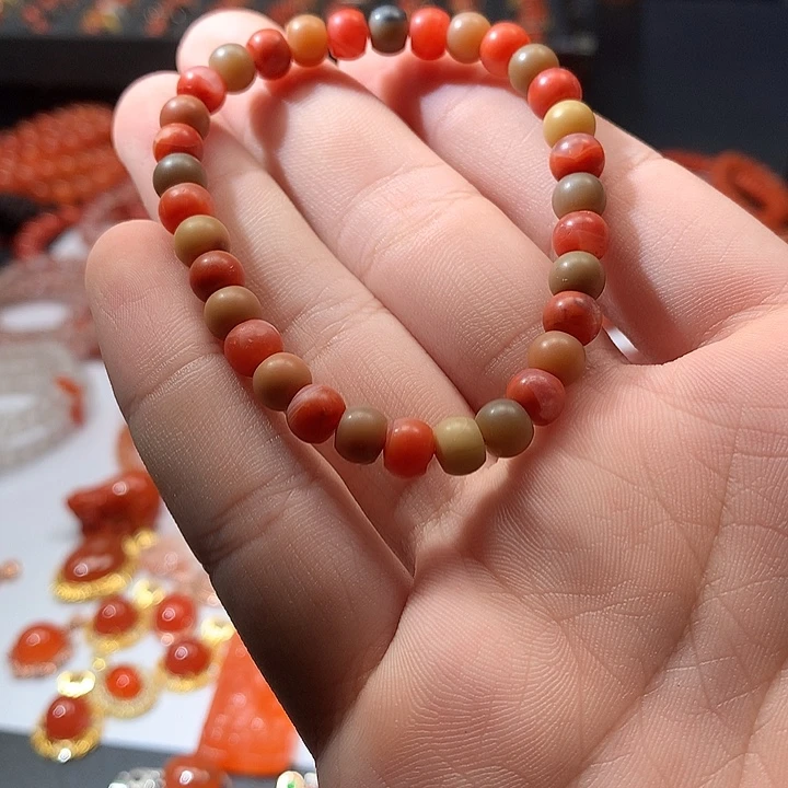 南红玛瑙未镶嵌手串