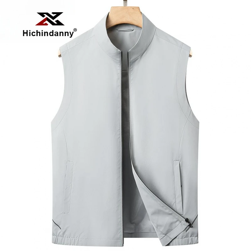 HICHIN运动休闲马甲男士春秋季新款坎肩背心外套马夹无袖上衣