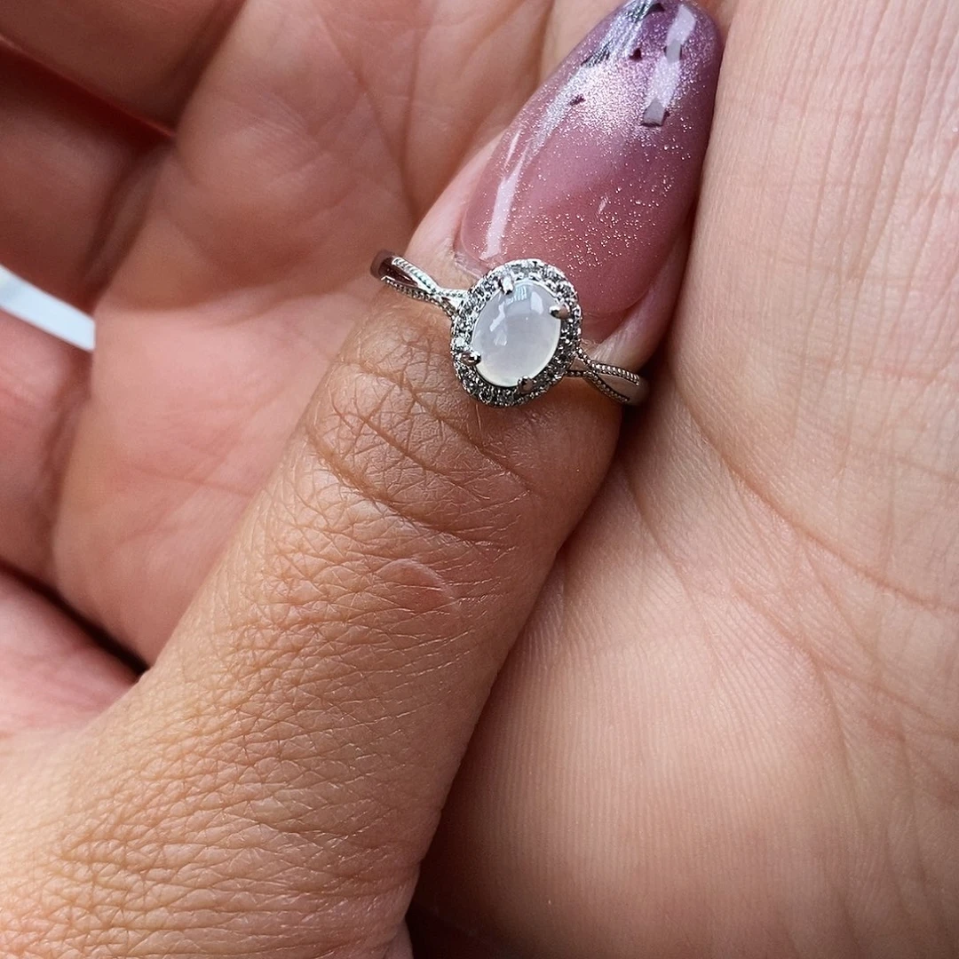 走***福翡翠未镶嵌戒指缅甸