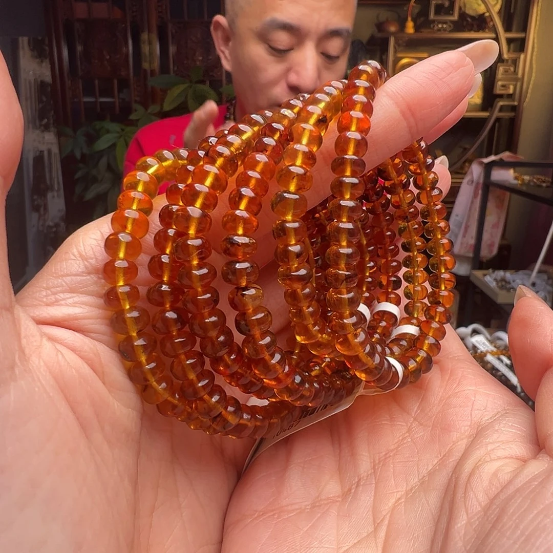 琥珀未镶嵌裸石抚顺琥珀10487六多样性发其一