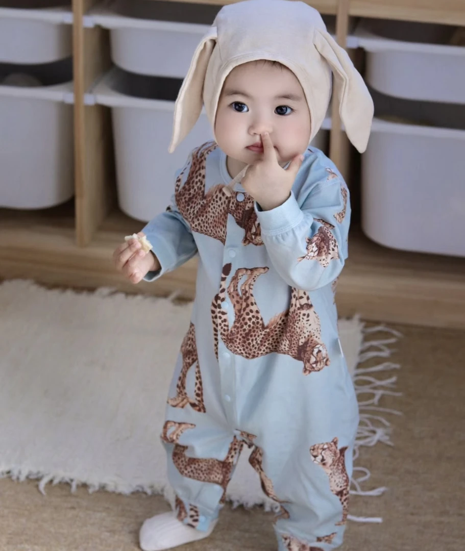 宝宝经典格子衬衫短袖平爬