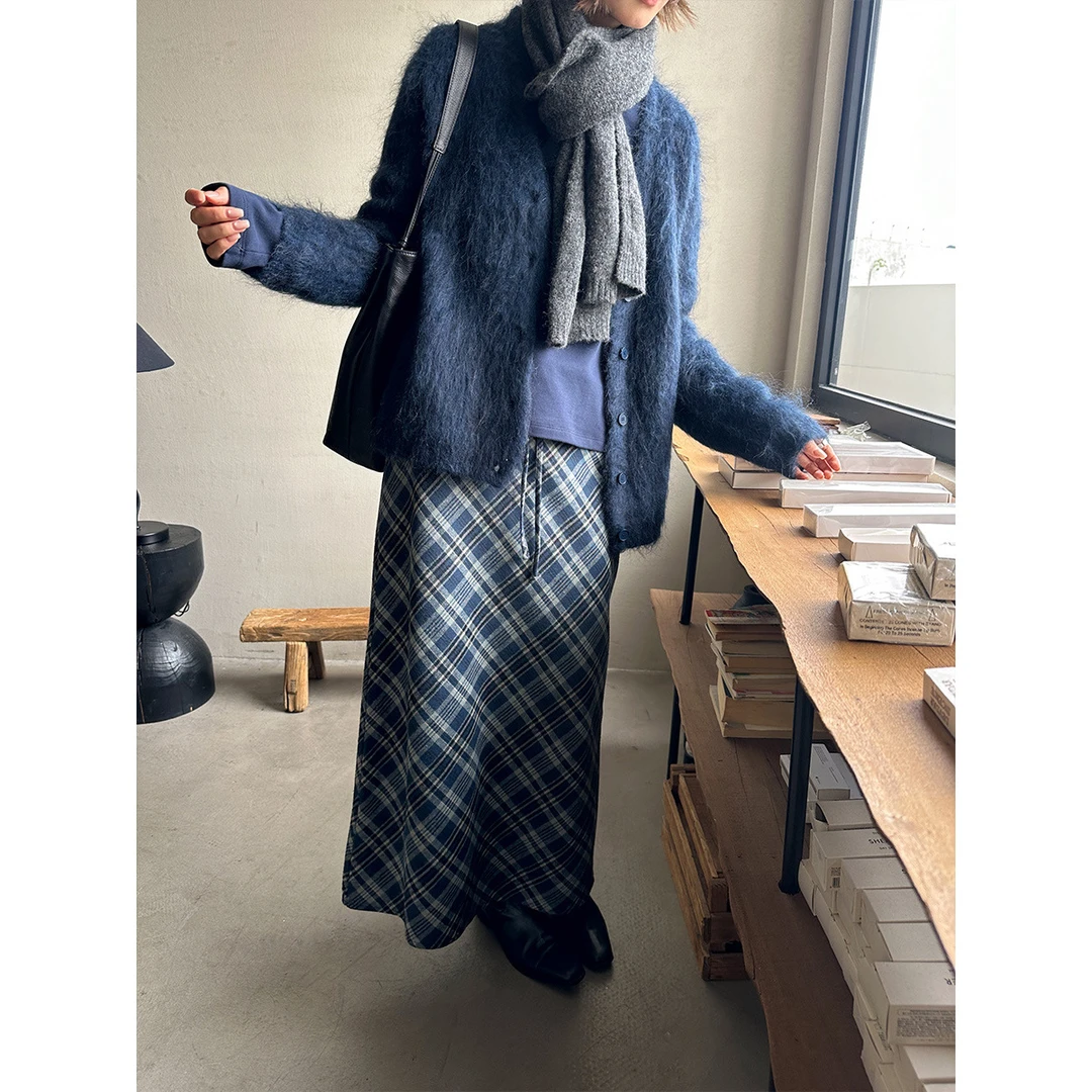 2025十三行秋冬新款温柔百搭A字裙半身裙女