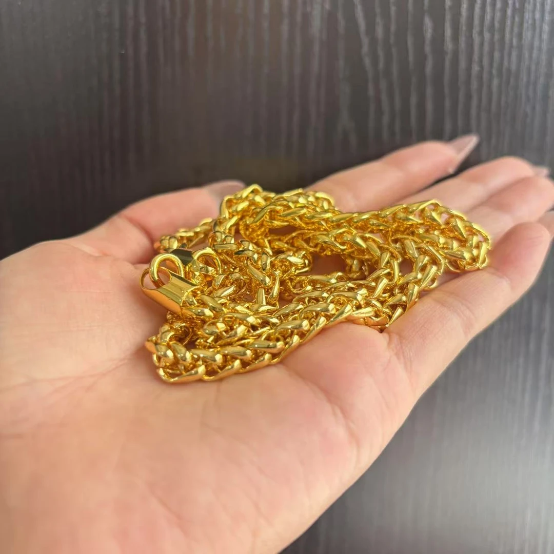 B23-中缅边民麻花马鞭项链