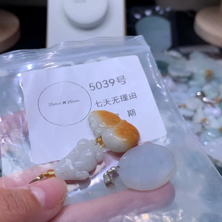 翡翠未镶嵌颈饰挂件