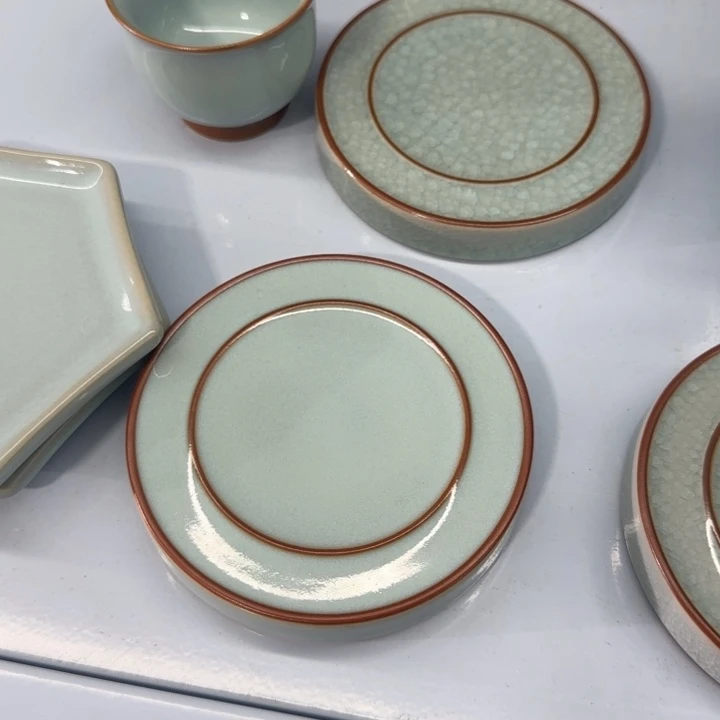 微瑕天青玉璧杯垫