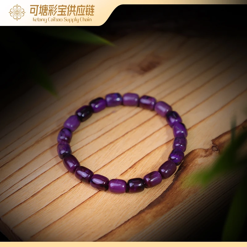 南非舒俱来 SS级 老油紫 桶珠手串合集300/KTCB-2893
