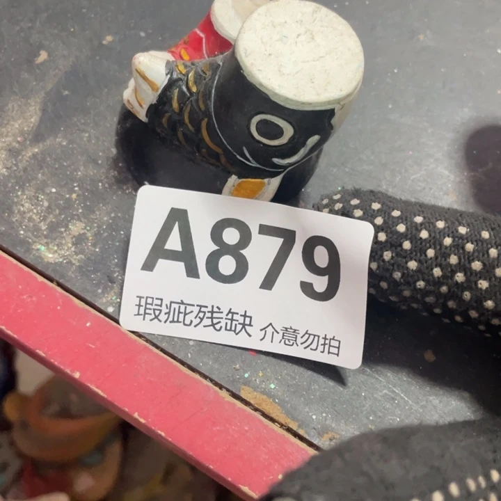 摆件古***侠孤品老货微瑕瓷