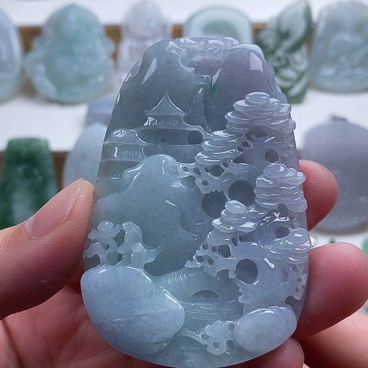 翡翠未镶嵌颈饰翡翠