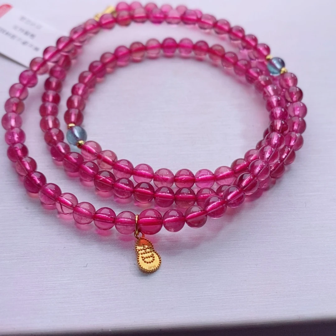 颈饰18K金镶嵌碧玺碧玺A项链