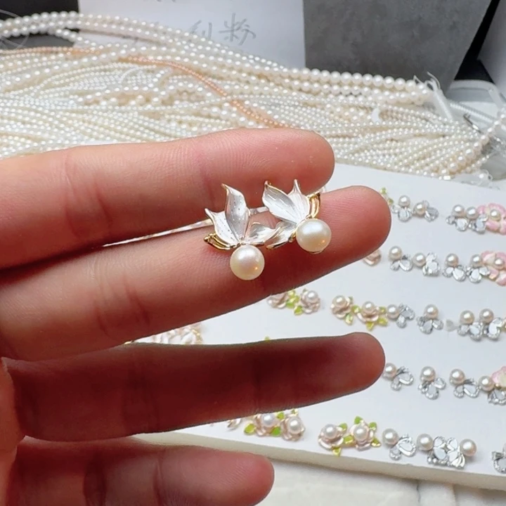 淡水珍珠项链带扣头定制未镶嵌