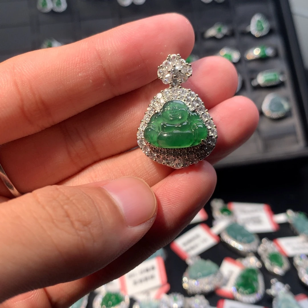 翡翠未镶嵌吊坠(不含链)