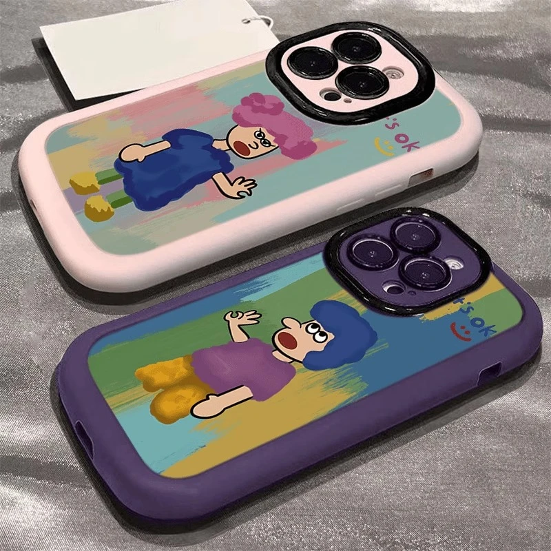 彩绘ok男女适用iPhone 17pro苹果16promax手机壳趣味保护壳15pm