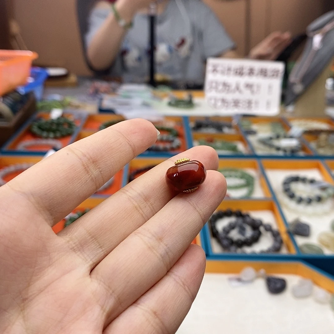 嘟***嘉颈饰未镶嵌南红玛瑙w14