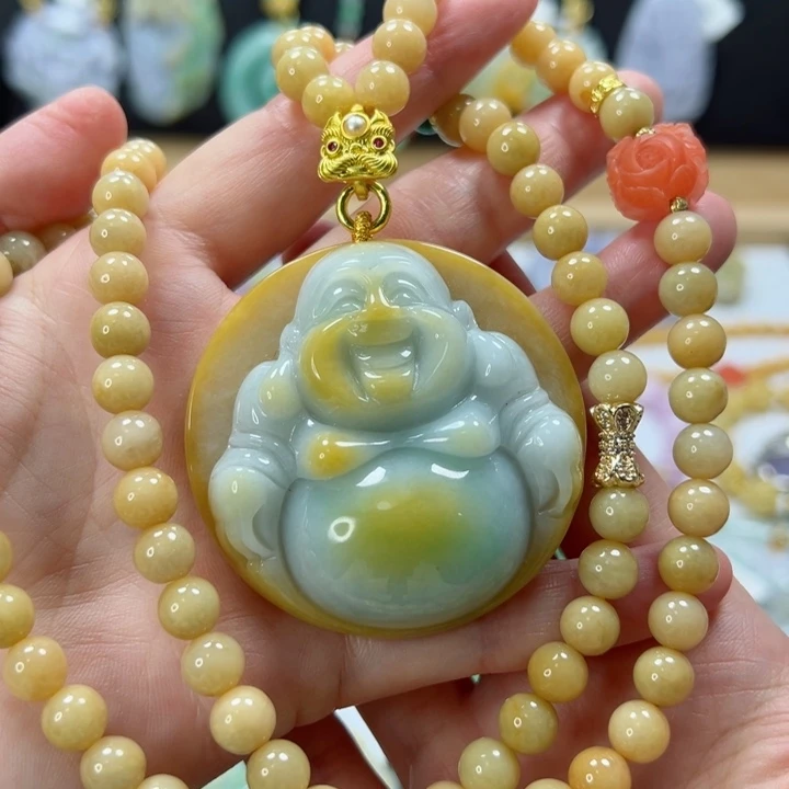 颈饰未镶嵌翡翠吊坠