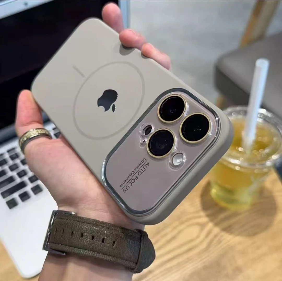 液态水晶大视窗磁吸Ai按键适用于苹果16pro手机壳iPhone15/14/13