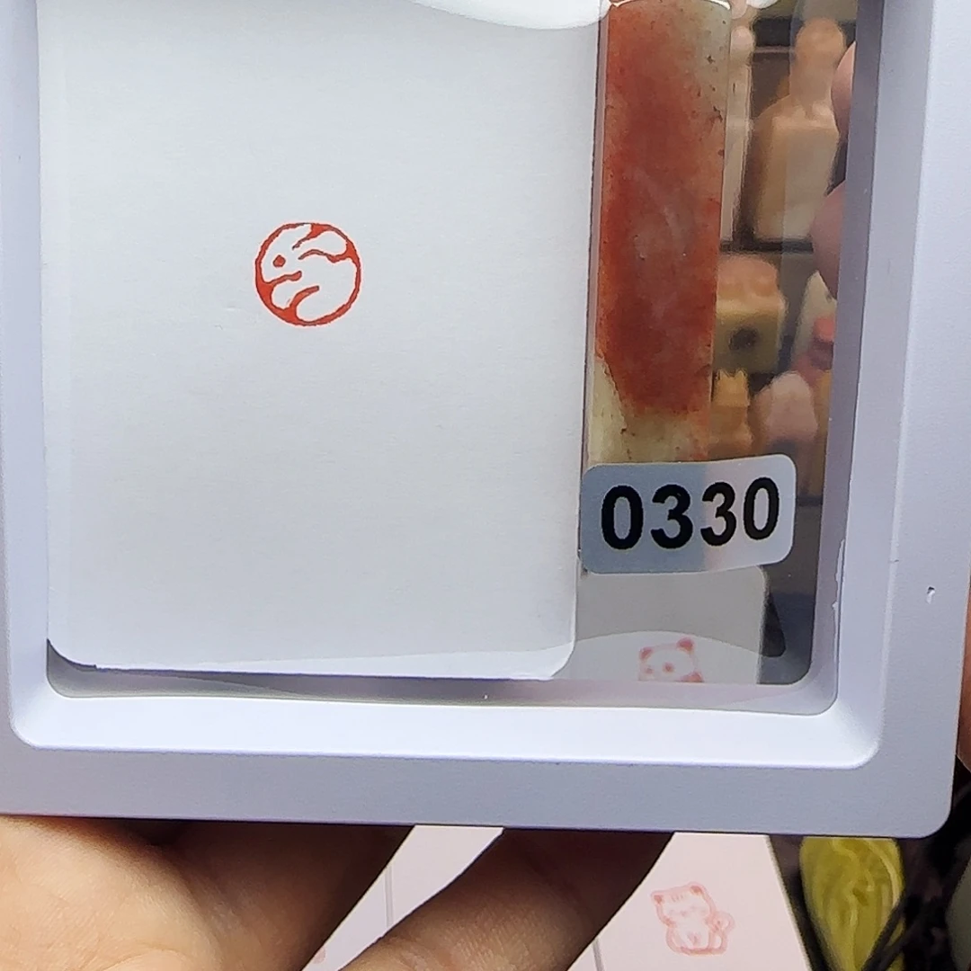 印石寿山石1.0兔子 手工篆刻