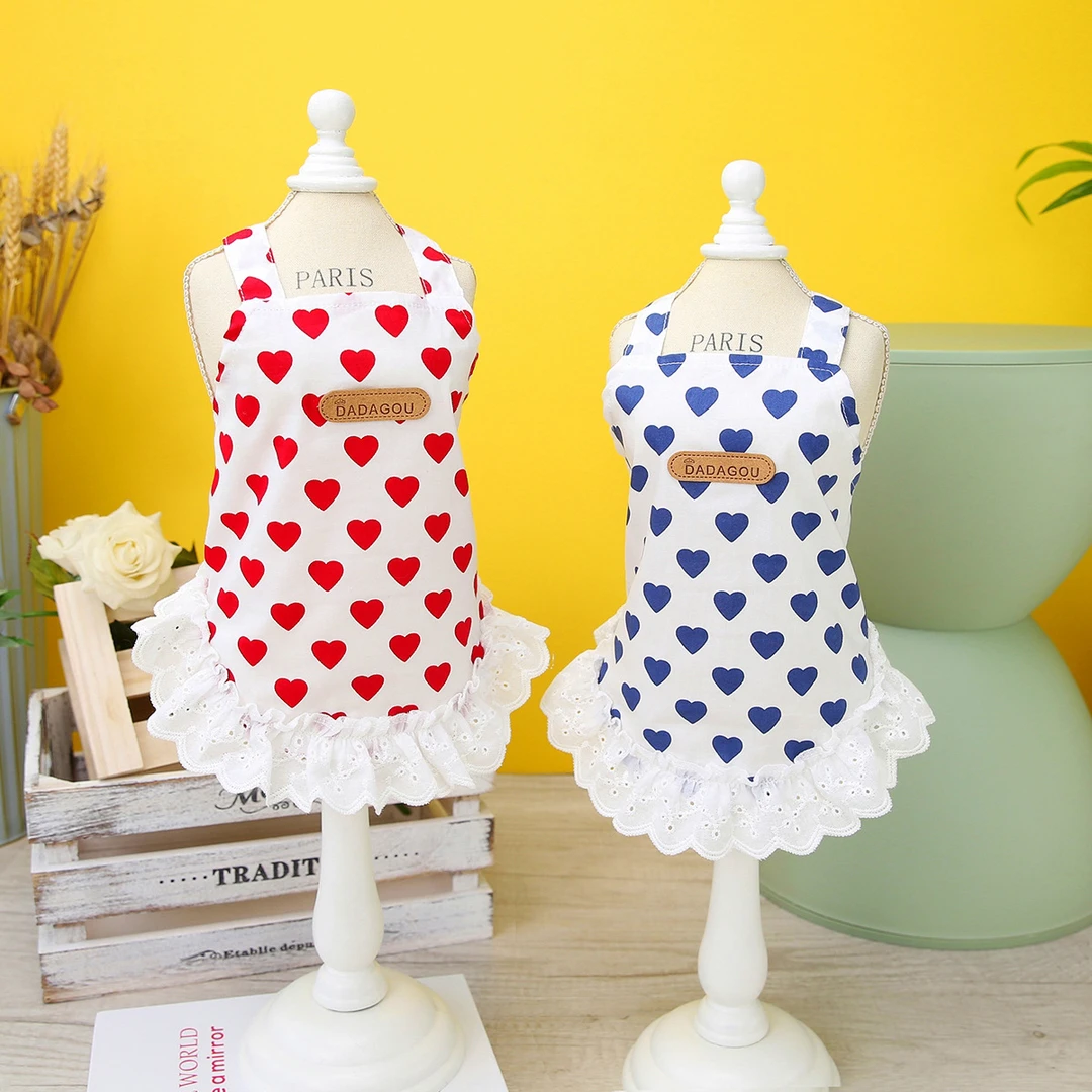 宠物衣服宠物狗狗吊带公主裙宠物狗狗服装春夏新款23时尚爱心裙
