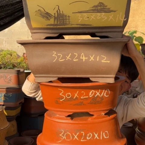 紫砂花盆特价包邮送