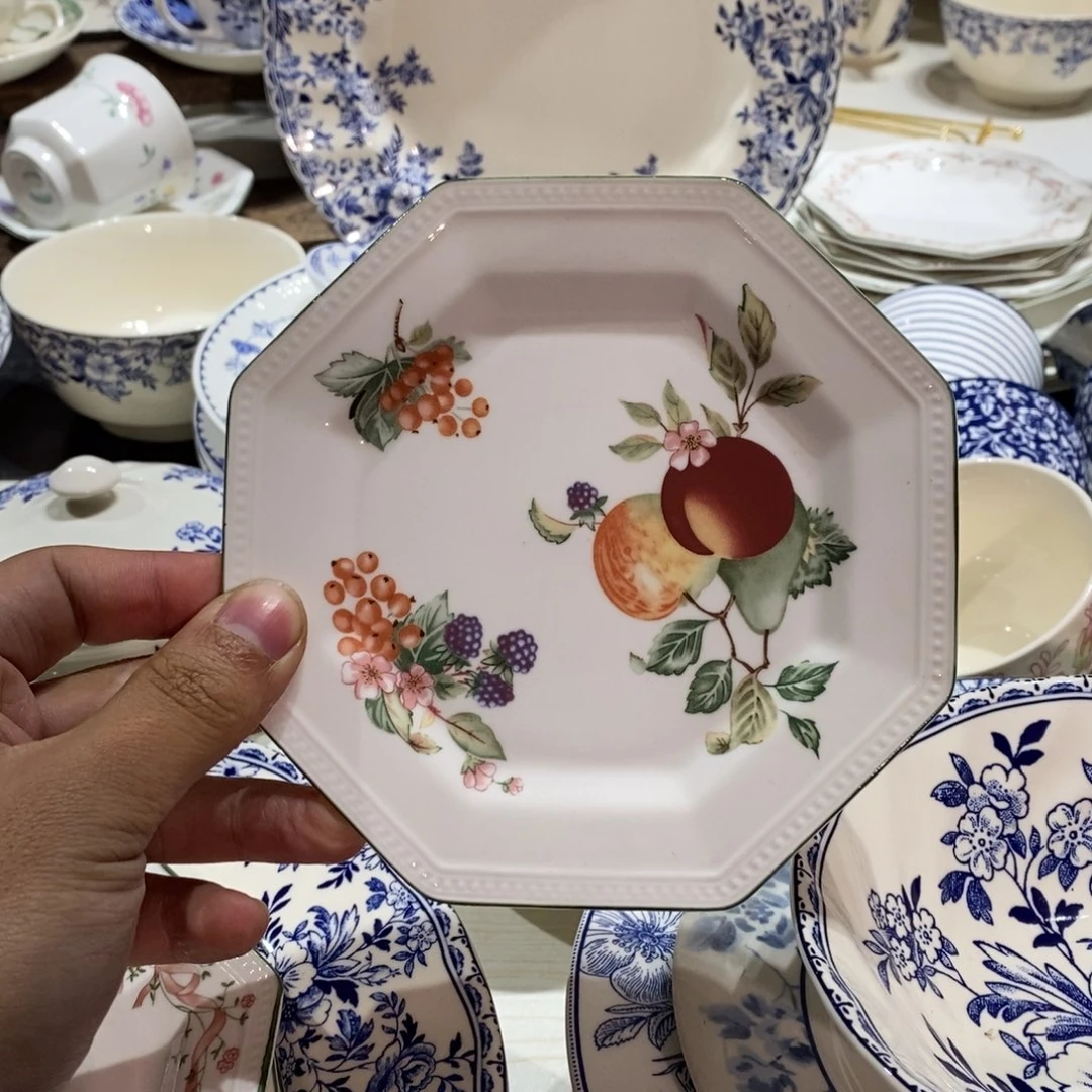 诺***囡瓷全新的水果小碟子五寸
