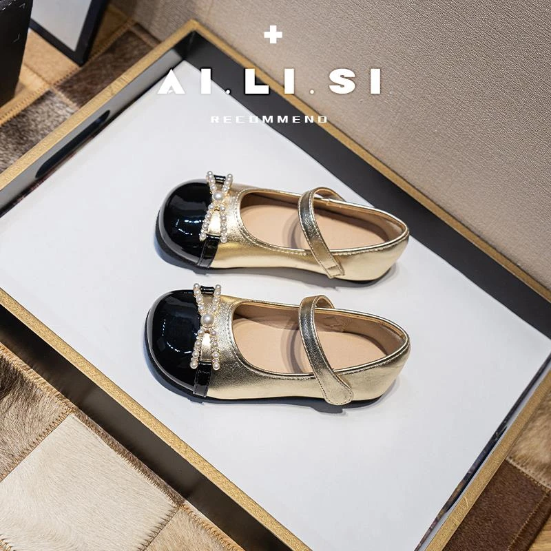 公主鞋2025秋冬新款洋气儿童小皮鞋爆款平底软底鞋子6-12岁单鞋