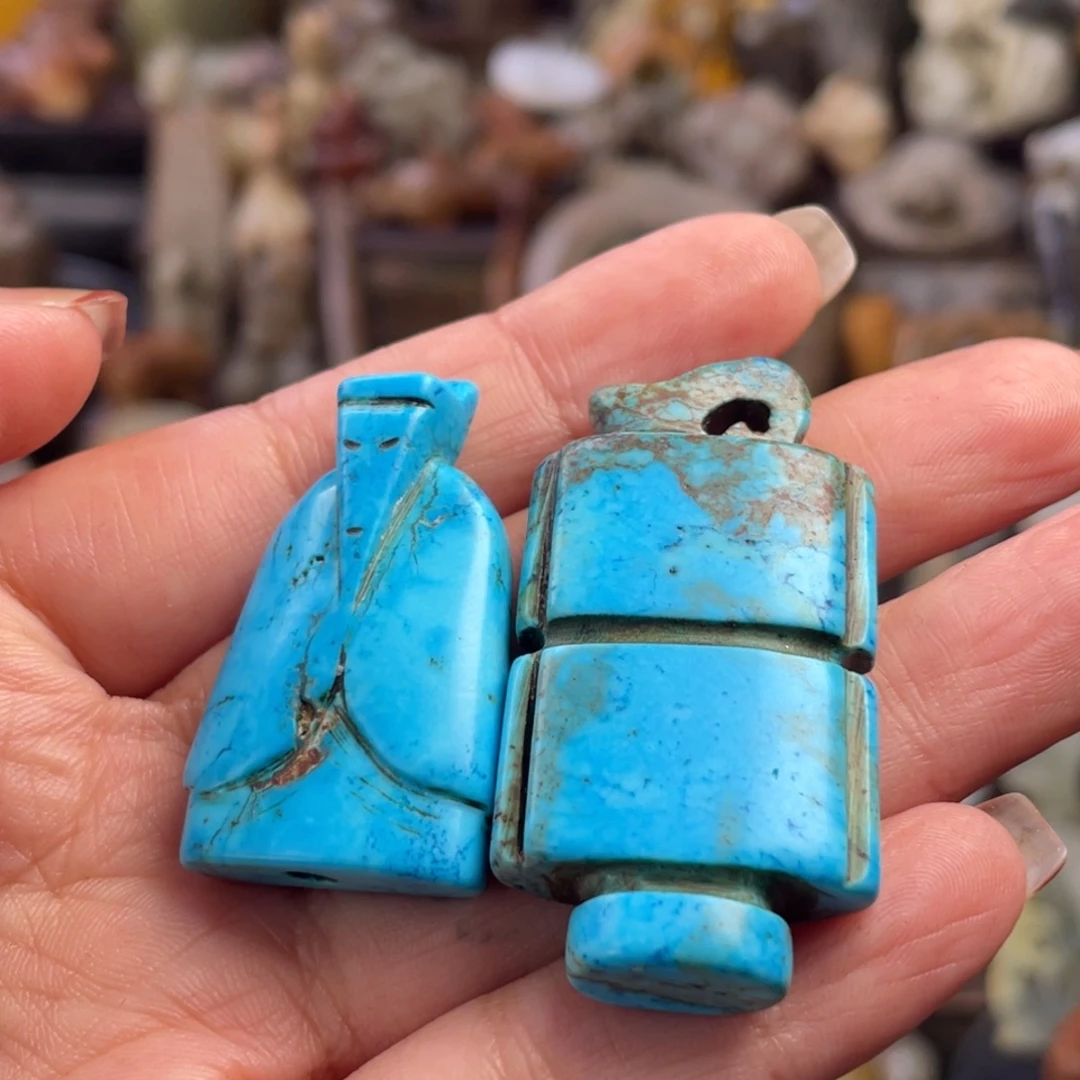 功***成和田玉未镶嵌颈饰