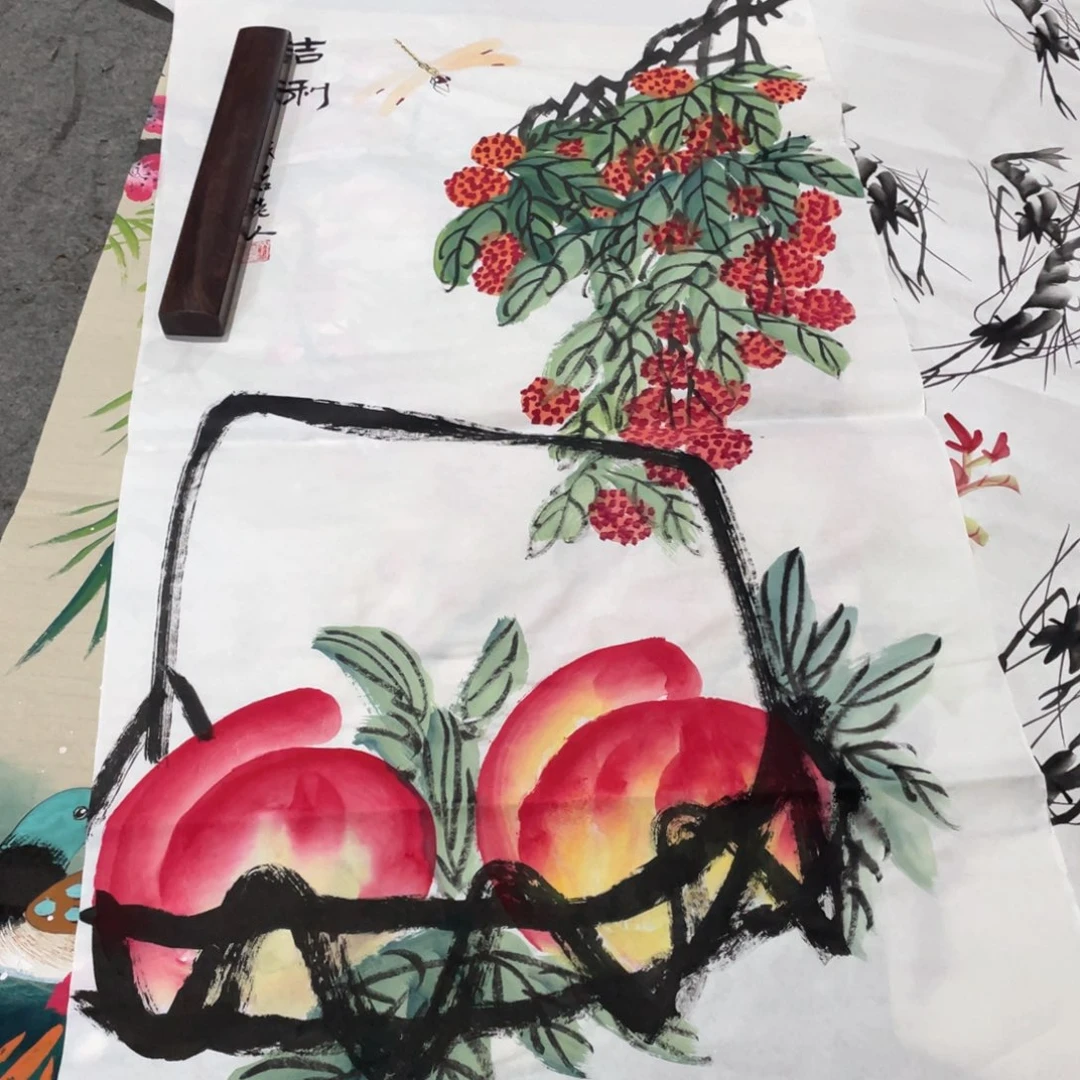 国画国画作品画心一张