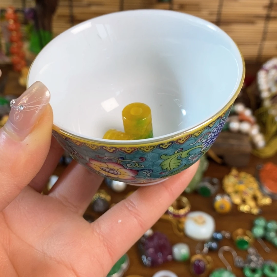 两***虎杯瓷器杯子漂亮漂亮