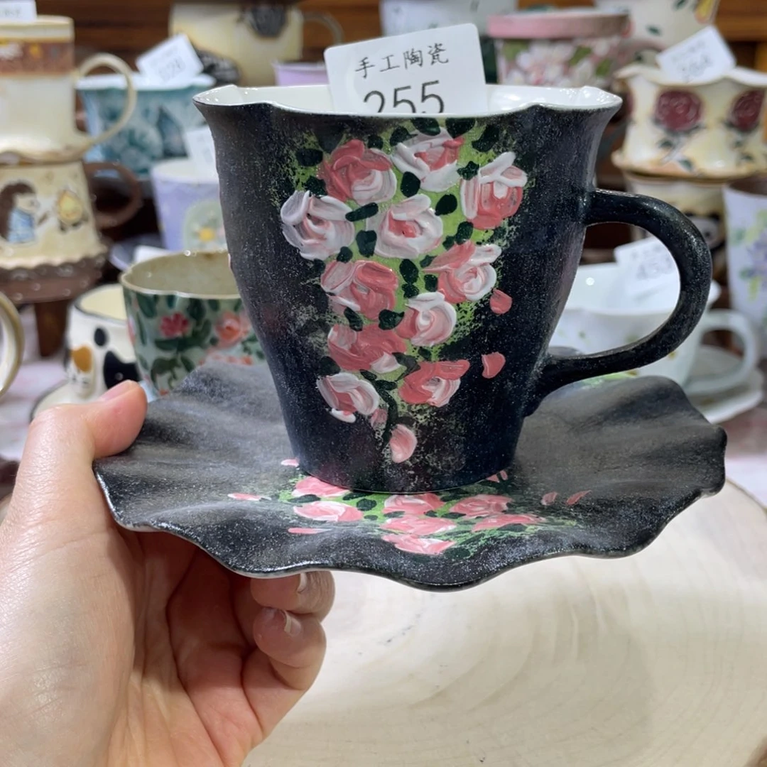 景德镇手工岩彩套装255