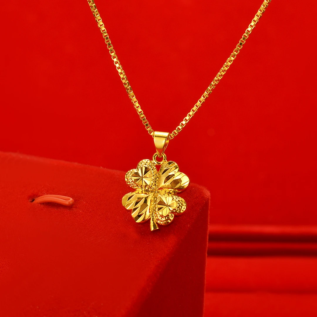 24-KK1036轻奢时尚款精美经典四叶草吊坠
