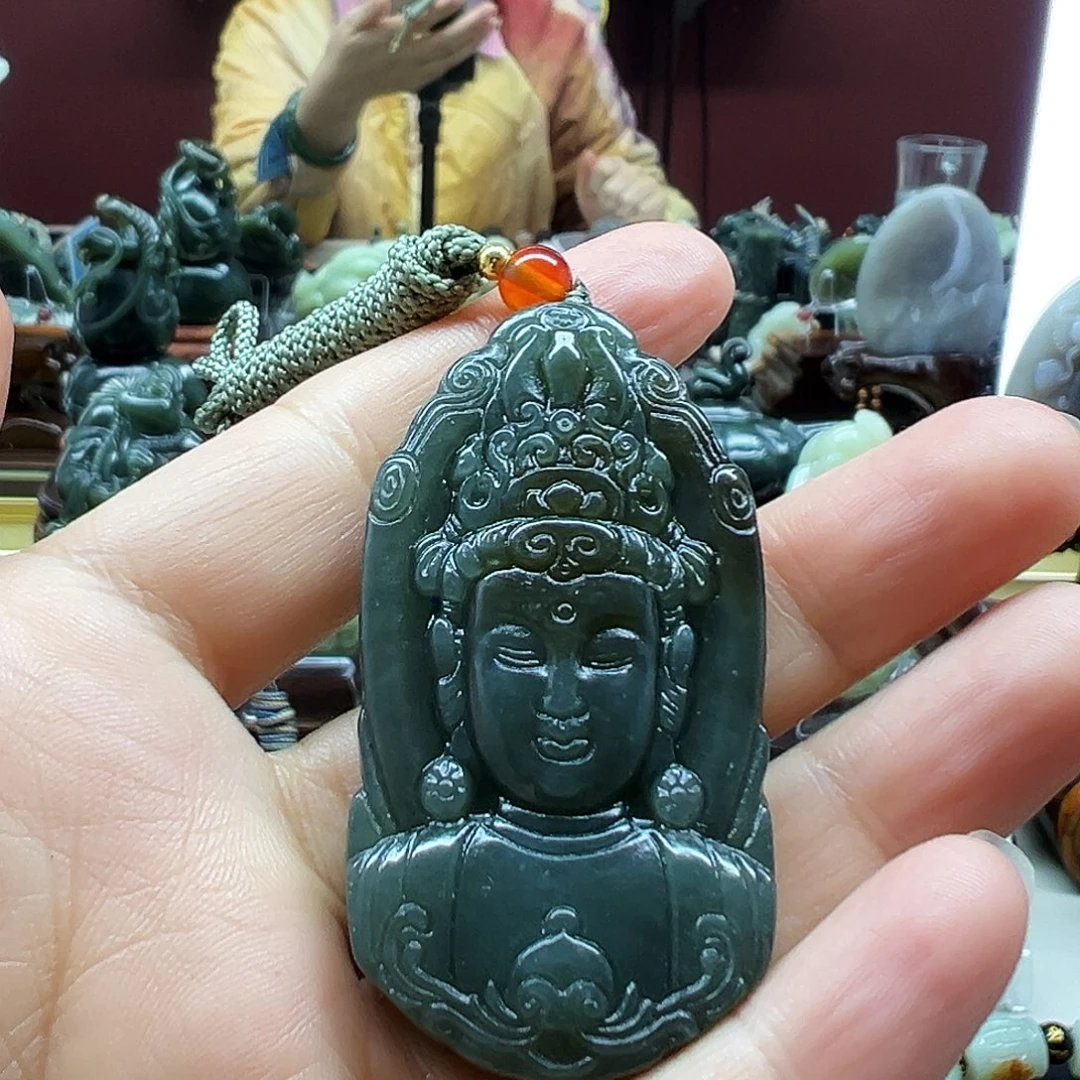 和田玉未镶嵌挂件