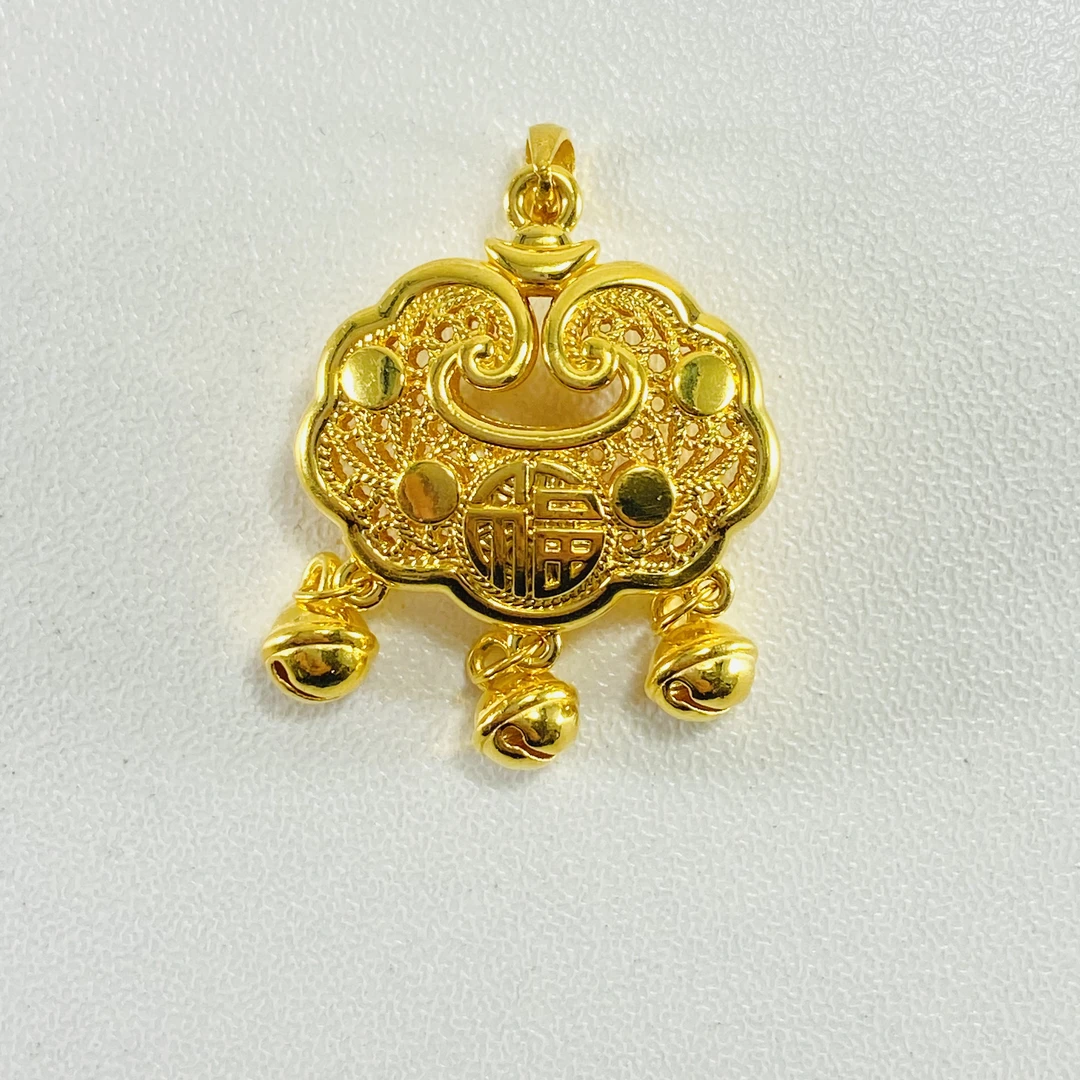 足金999 黄金福字锁包 网红锁 2.72