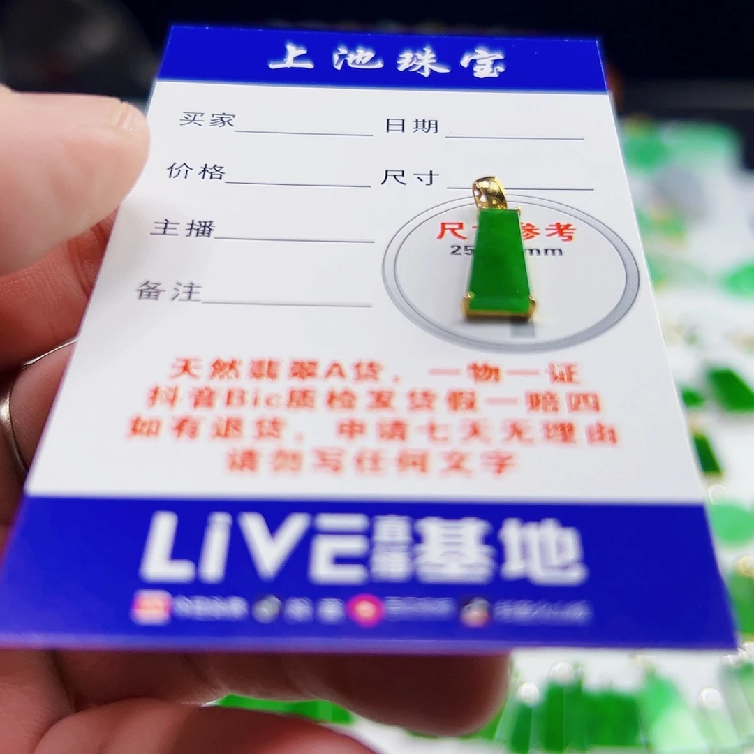 颈饰18K金镶嵌翡翠翡翠