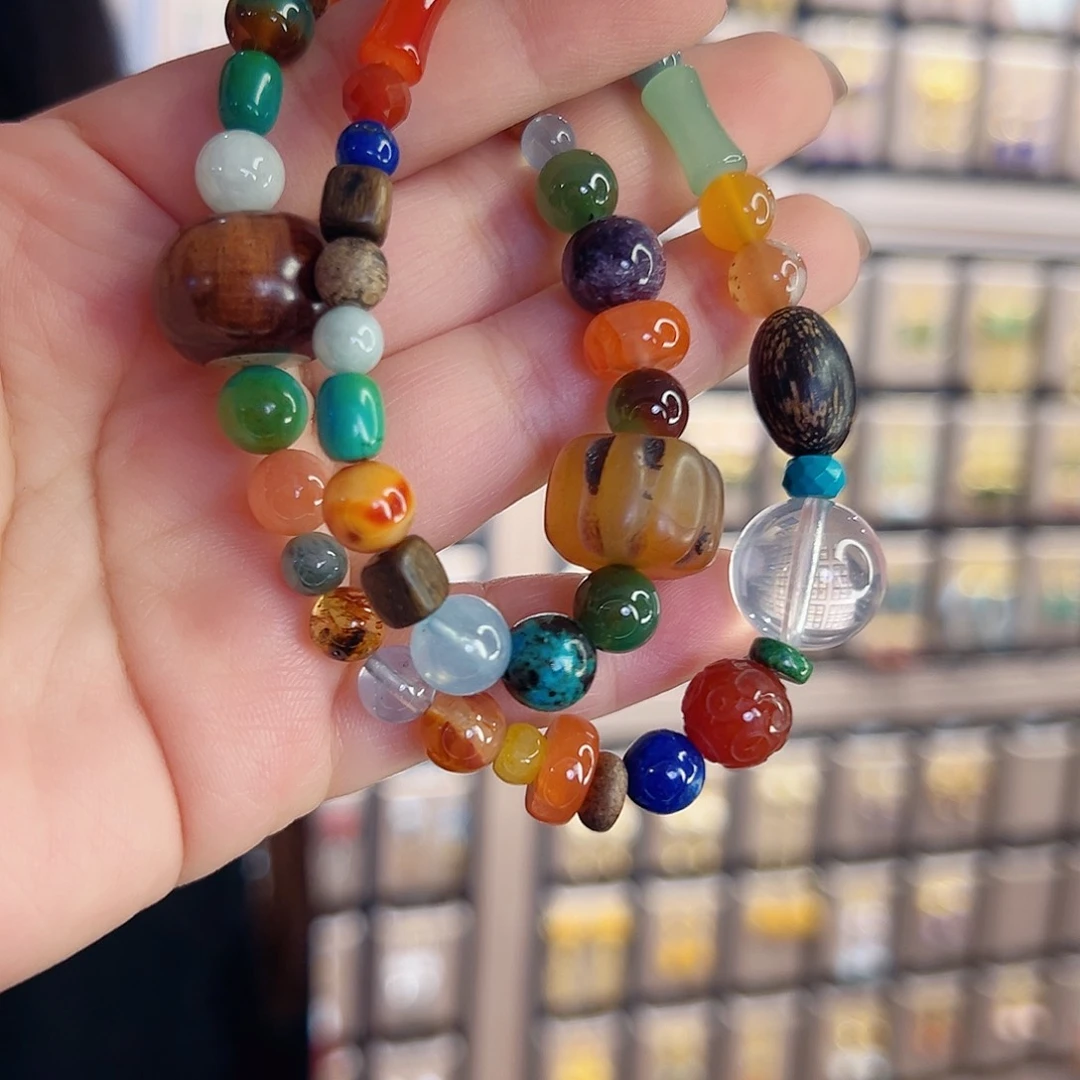 玛瑙未镶嵌手链国风