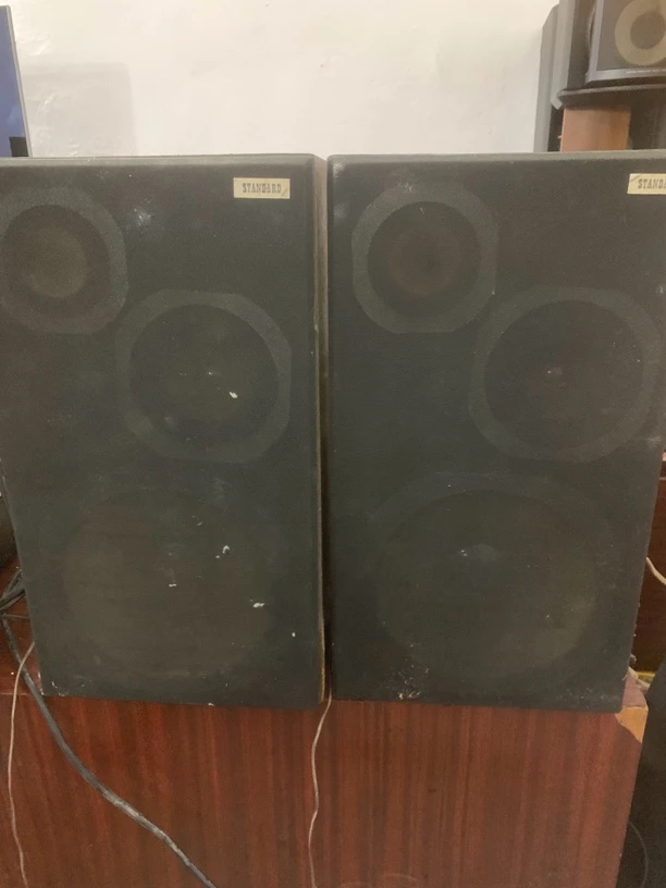9新  二手标准牌音箱一对，品相不好，不包邮
