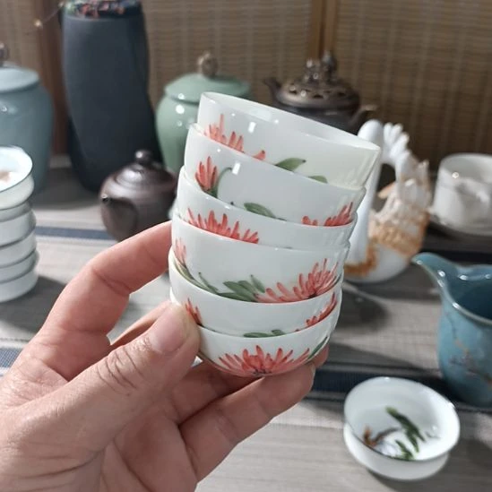 陶瓷盖碗茶杯茶叶罐主人杯