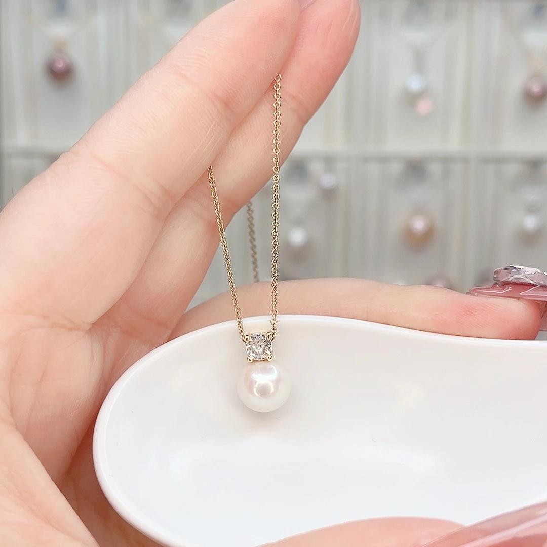 淡水珍珠吊坠(赠链)合金
