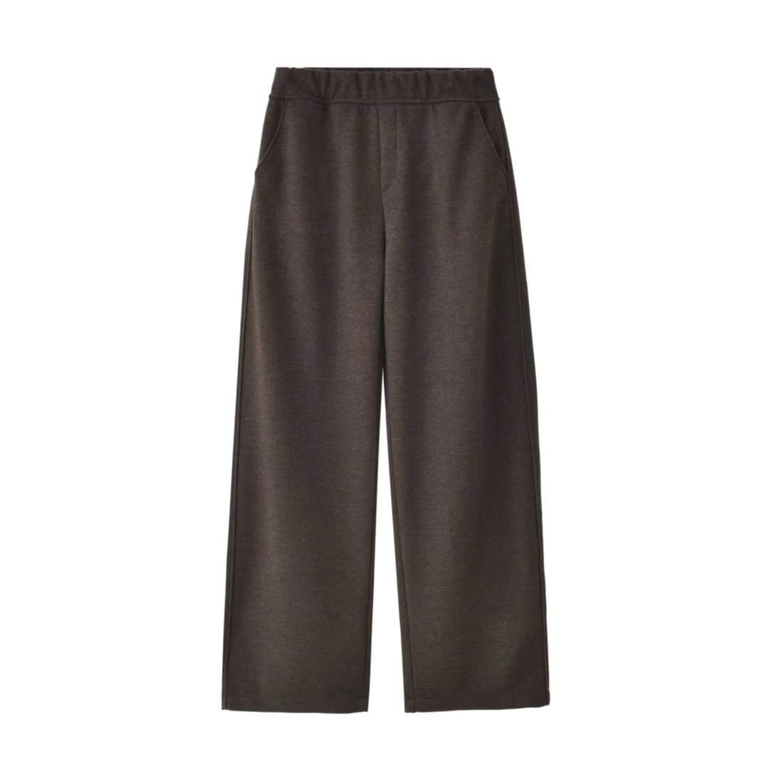 秋冬款直筒羊毛香蕉库高腰阔腿裤宽松长裤显瘦